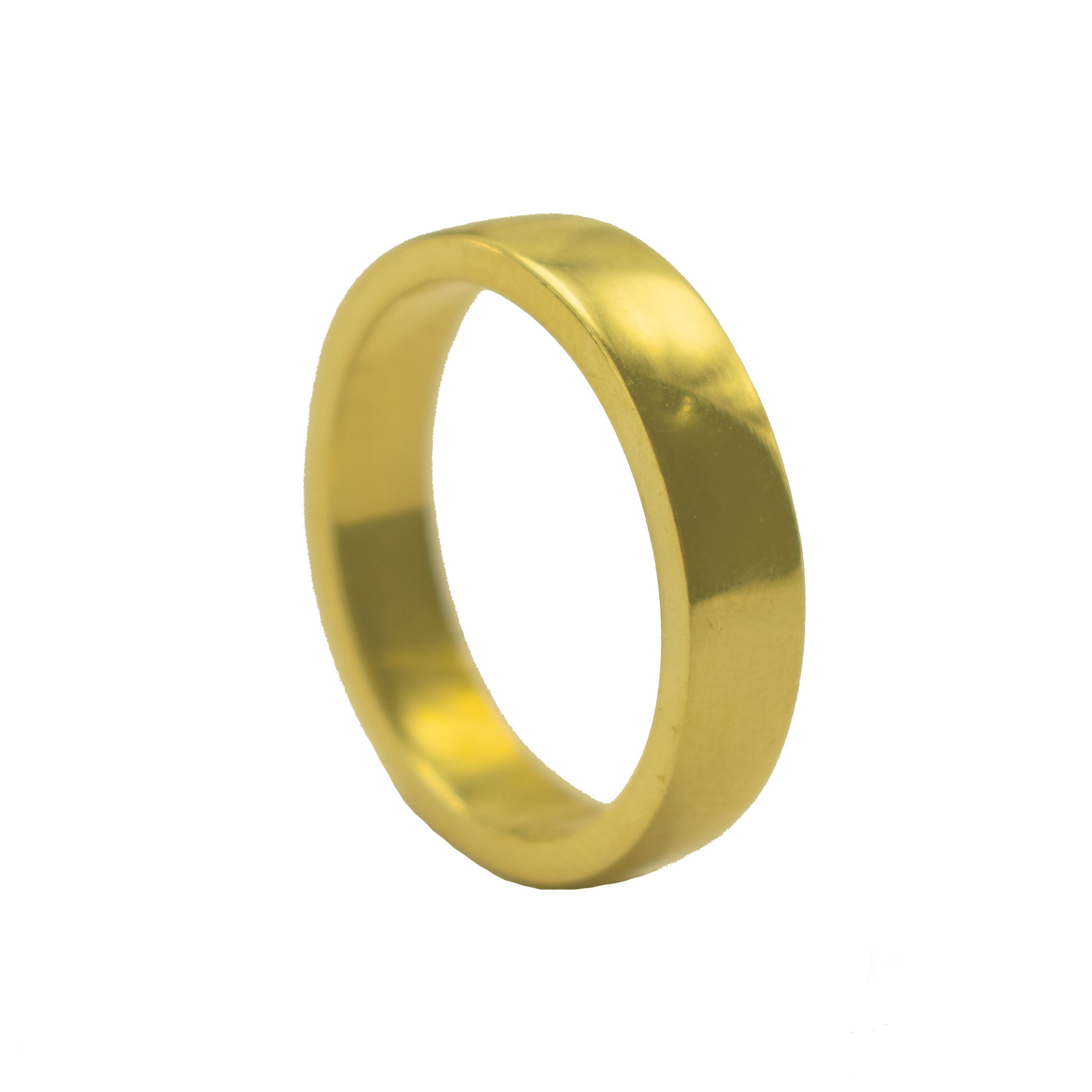 Mara Round Ring - 6 / Polished Brass