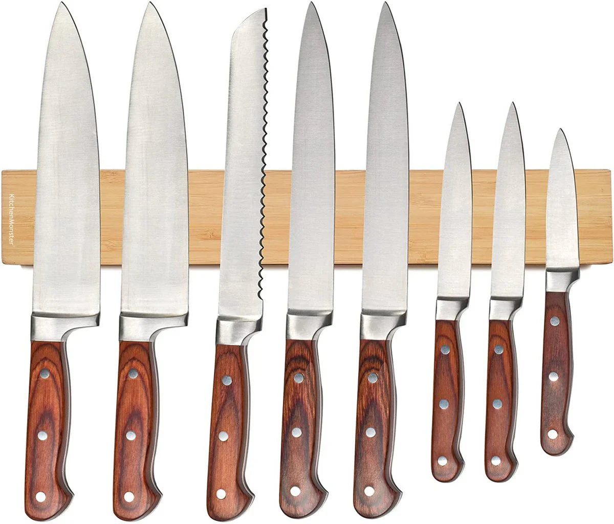 KitchenMonster® Messenmagneet 40cm - Bamboe