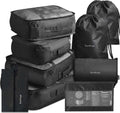 Packing Cubes Koffer Organizer Set - 9-Delig - Zwart