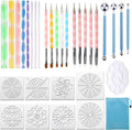 Dotting Tools Mandala set - inclusief Sjabloon - 32 onderdelen