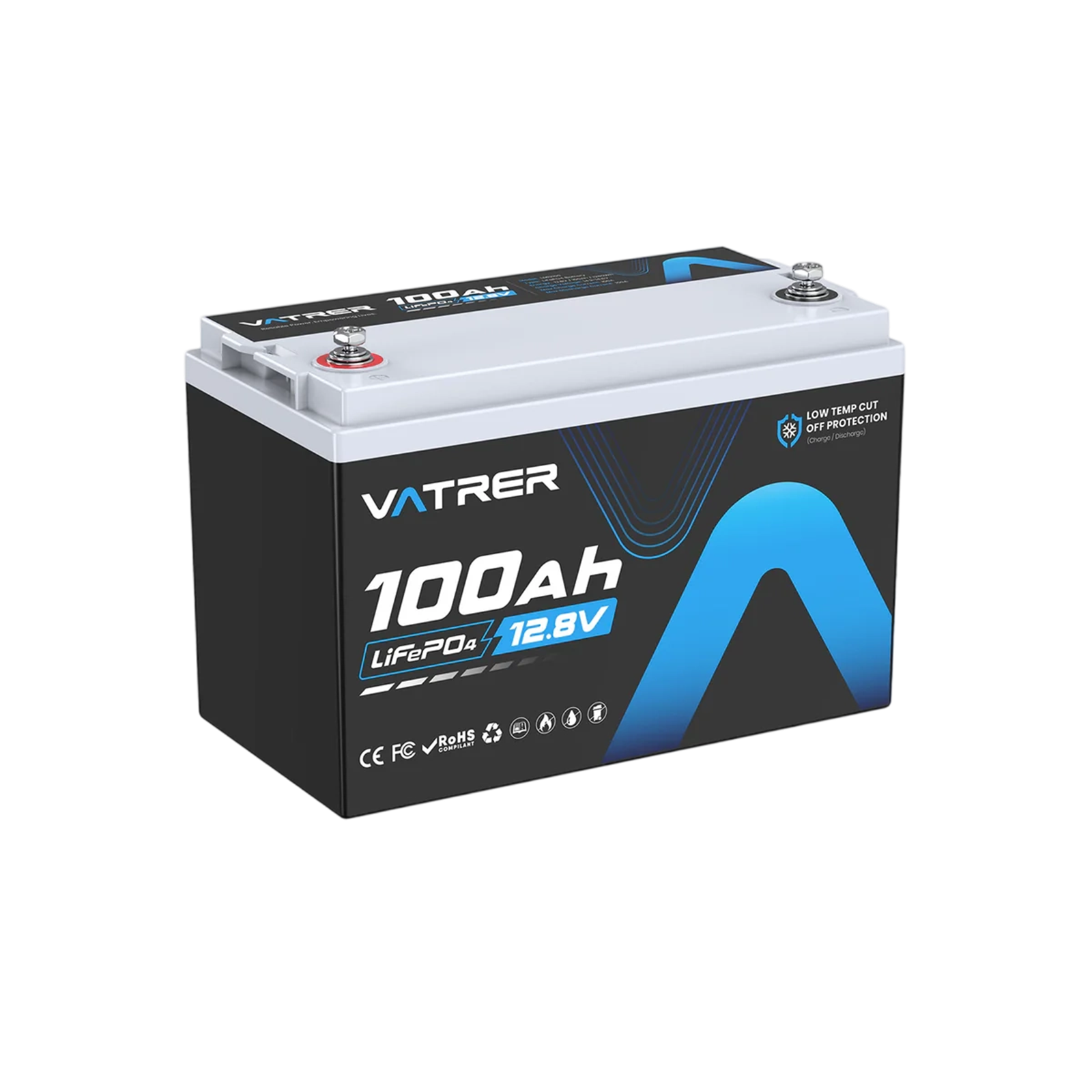 Vatrer 12V 100Ah Low Temp Deep Cycle Group 31 Lithium Battery - 4 PACK($187.99/Each)
