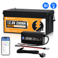 ECO WORTHY 12V 280Ah LiFePO Lithium Battery – Bluetooth Monitoring & Low-Temp Protection