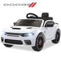 iYofe 12V Dodge Charger Storm SRT Electric Ride-On Car - White