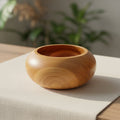 Rounded Teak Trinket Bowl