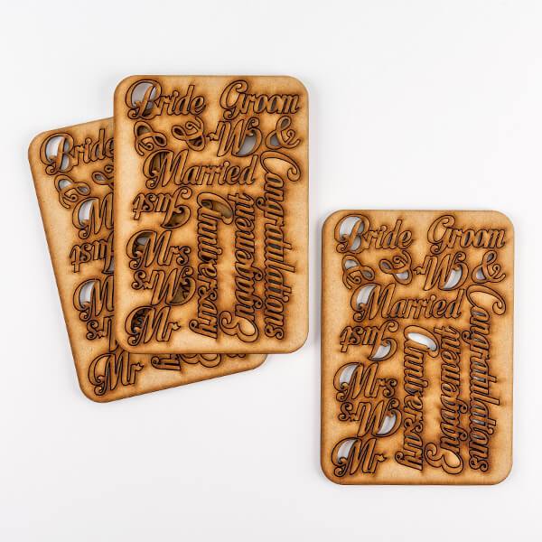 Set of 42 Laser Cut Celebratory Words