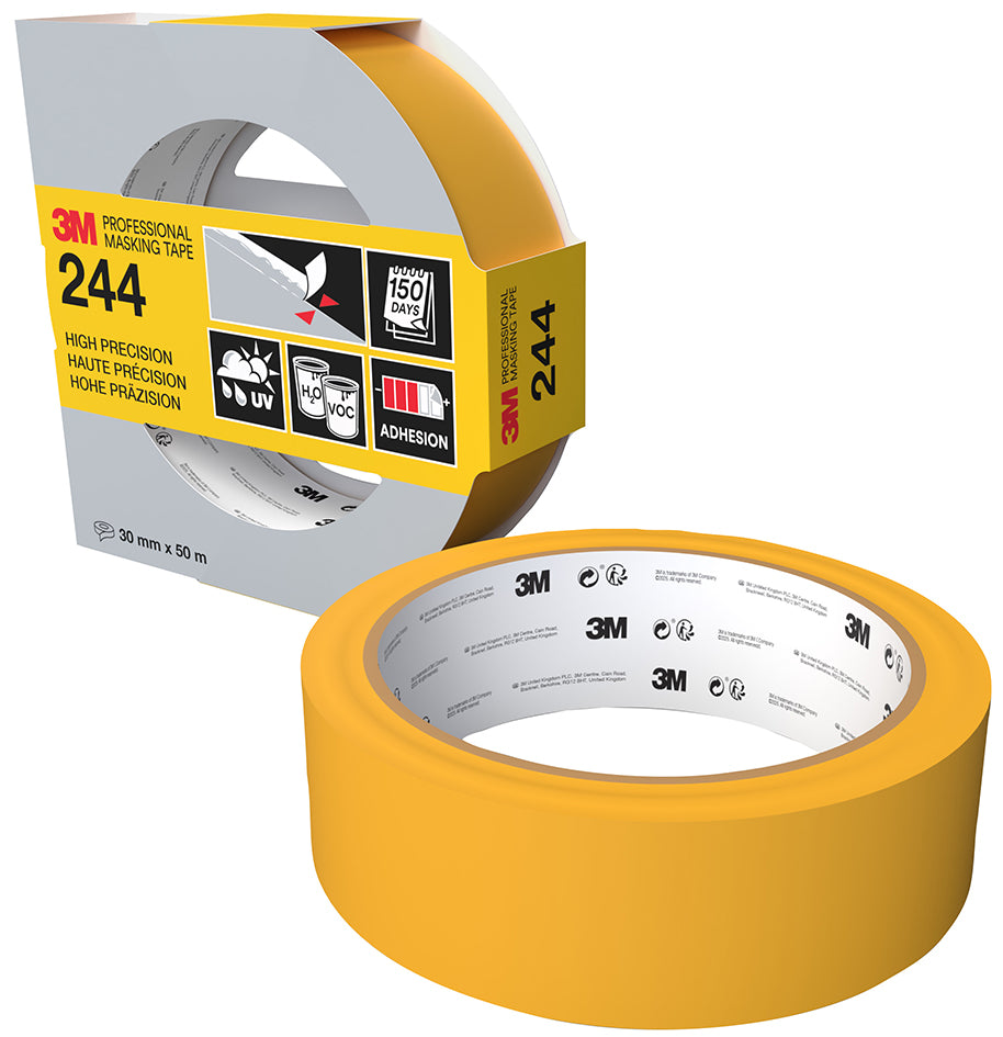 3M Malerabdeckband 244 Gold, 48 mm x 50 m, Stärke: 0,08 mm