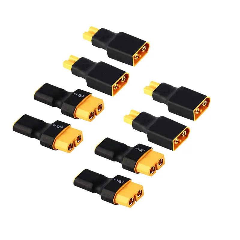 XT60 to XT30 Plug Female Male Adapter Converter for RC Lipo Battery FPV Drone - 4pcs XT60 male to XT30 female+4pcs XT30 male to XT60 female