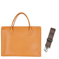 15.6 Inch PU Leather Laptop Bag for Women - Orange