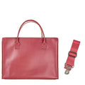 15.6 Inch PU Leather Laptop Bag for Women - Red