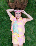 Kids Silky Sunshine Club Short Sleeve Short Set - 8