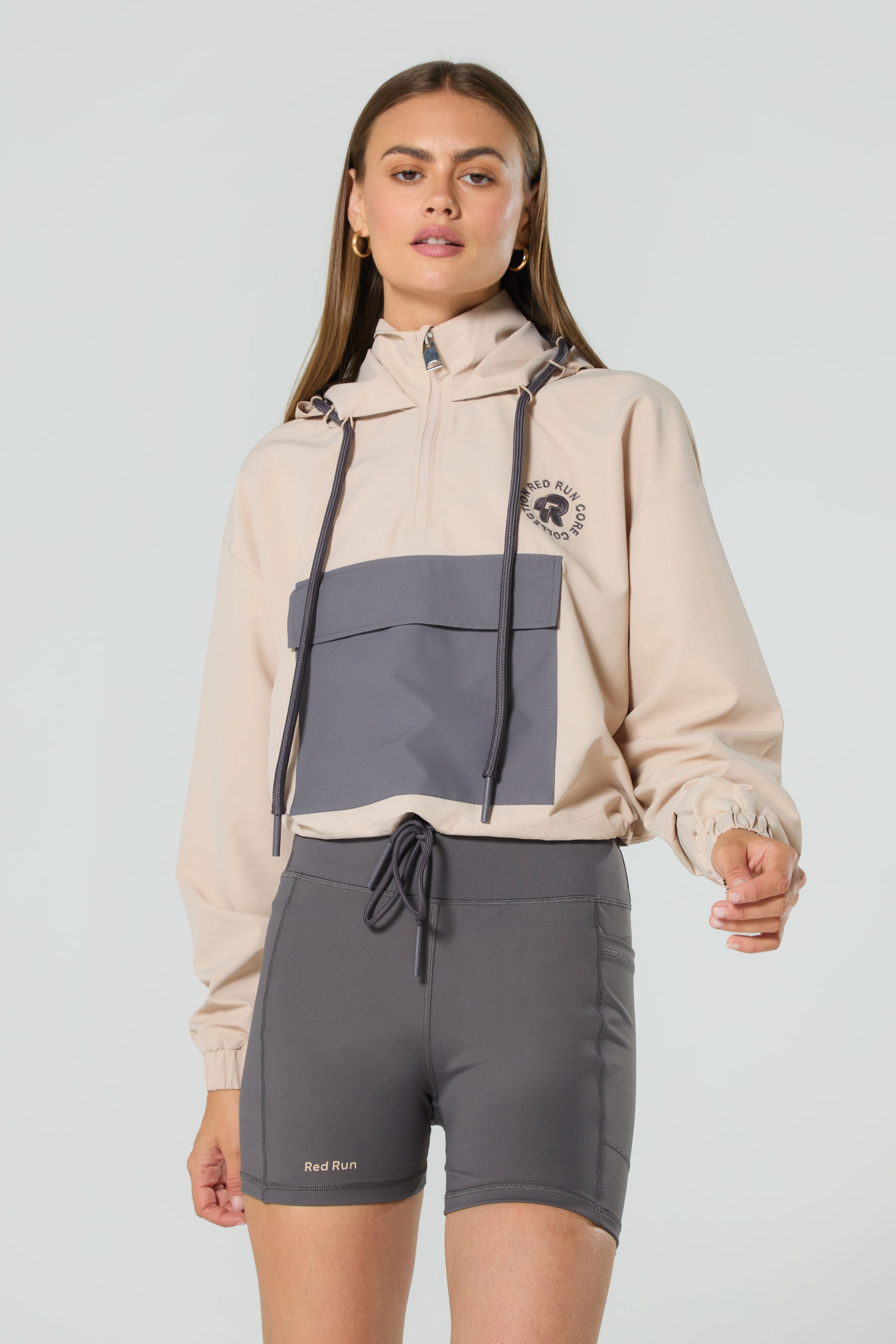 Cropped Windbreaker - Core Sand Storm - Beige / S