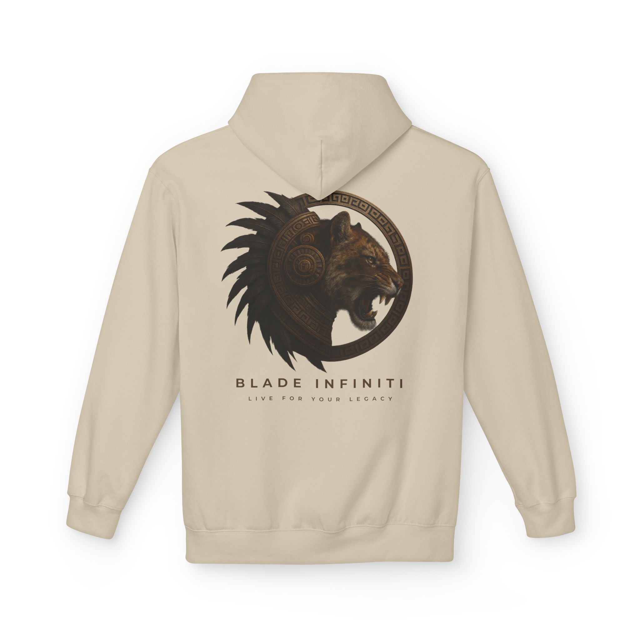 Aztec Tiger Hoodie - M / Sand