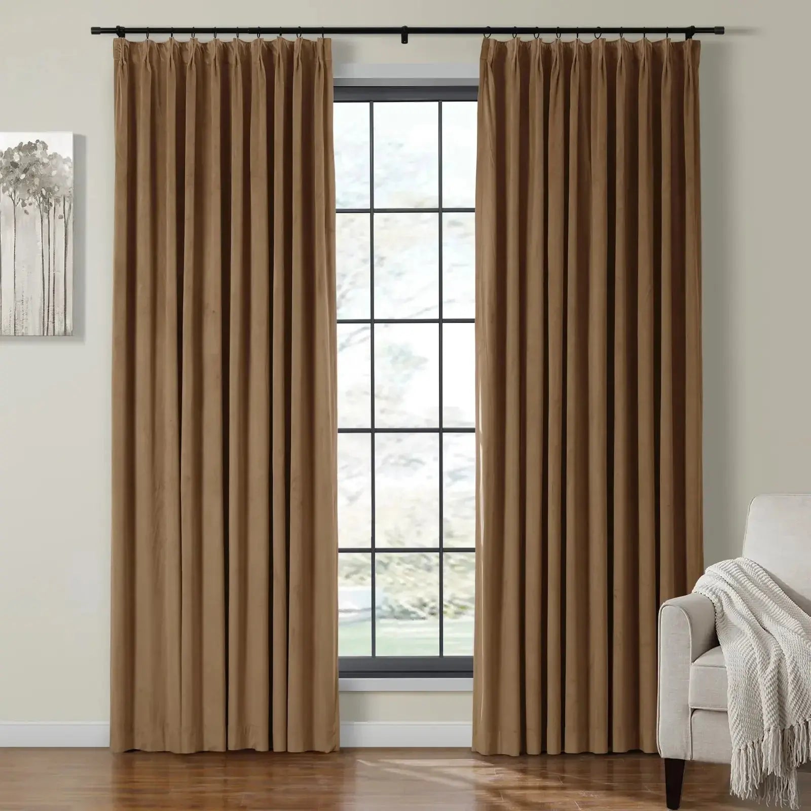 Velmor Velvet Drapes Pleated - Jave MJ11-17