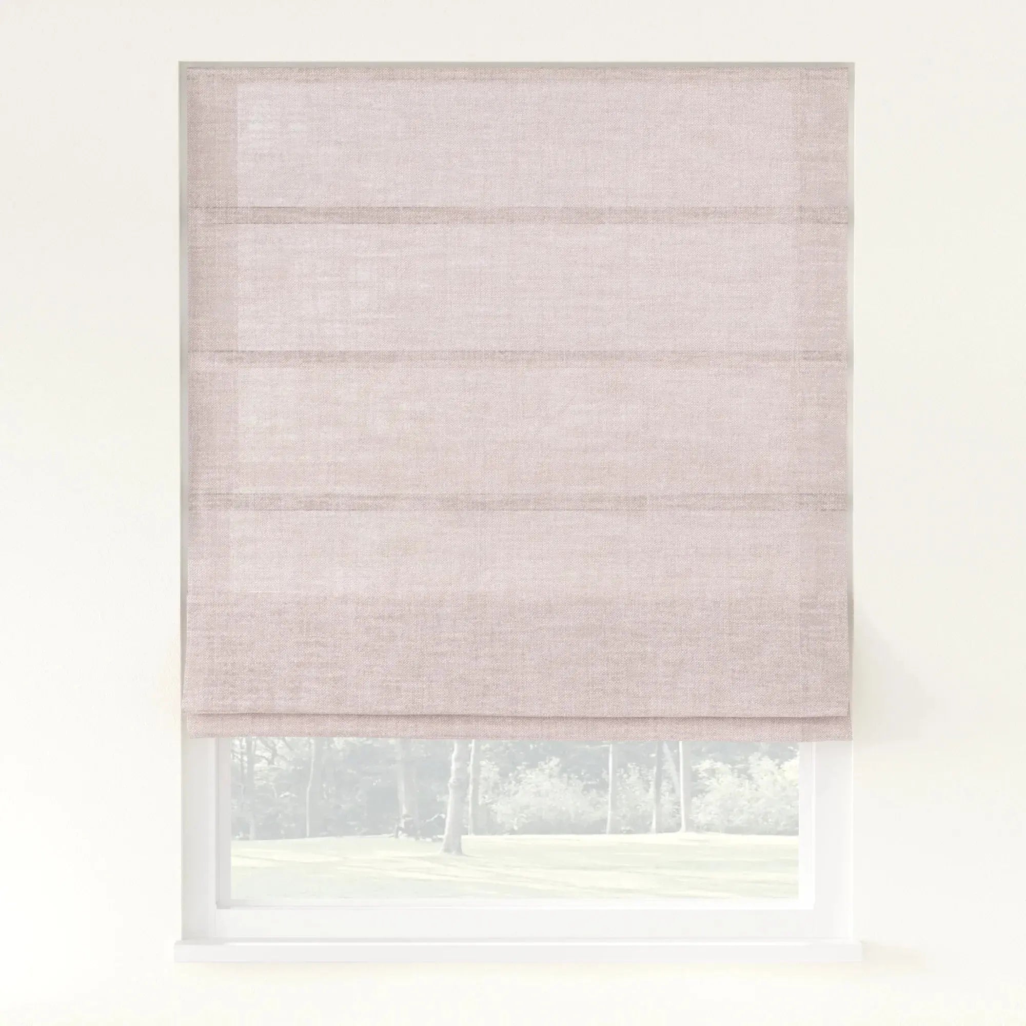 Florence Linen Roman Shade Cordless - Light Pink-898-19