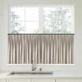Florence Linen Pleated Cafe Curtains - Wheat-898-5