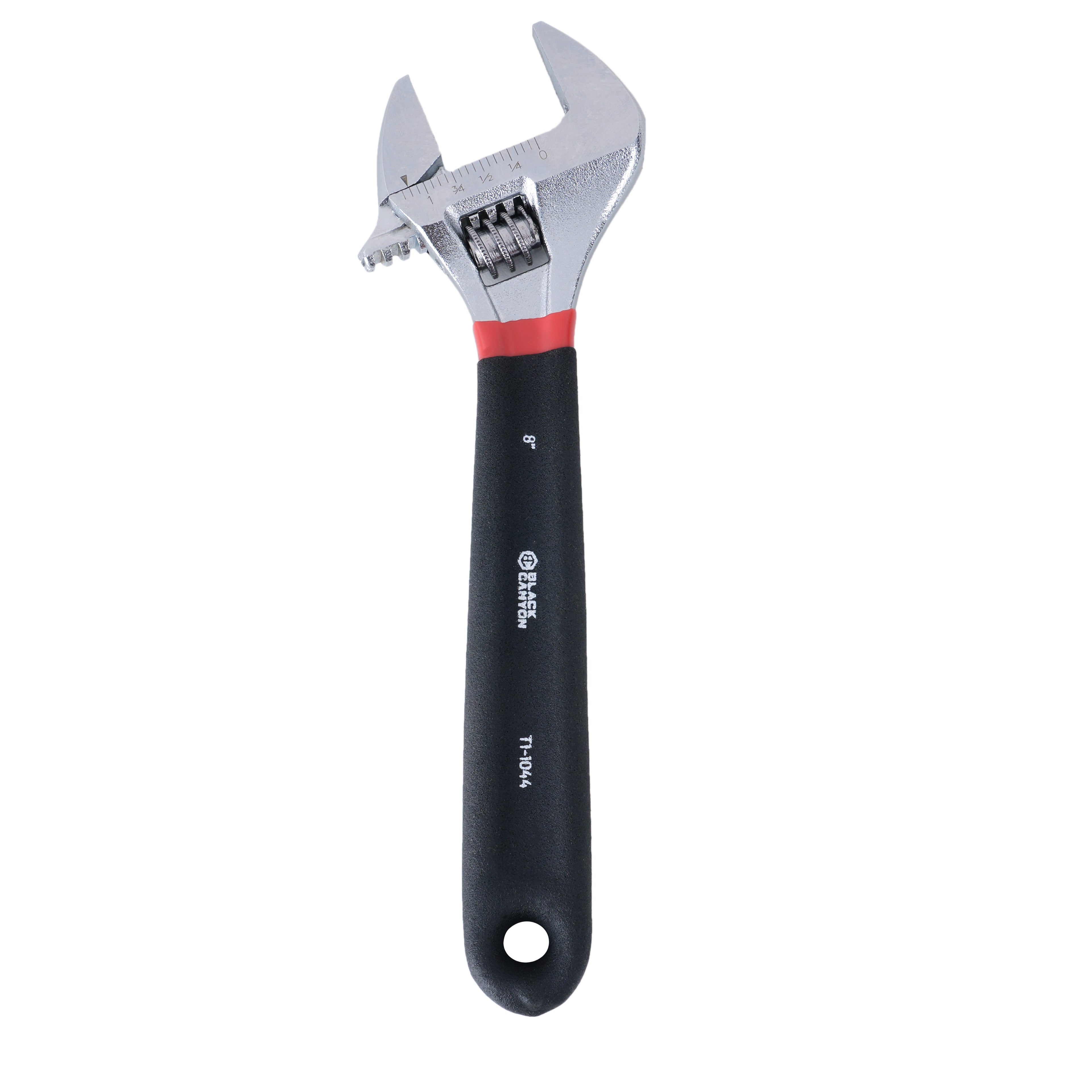 8" Adjustable Wrench w/ Comfort Grip, 1-3/16" Jaw Capacity