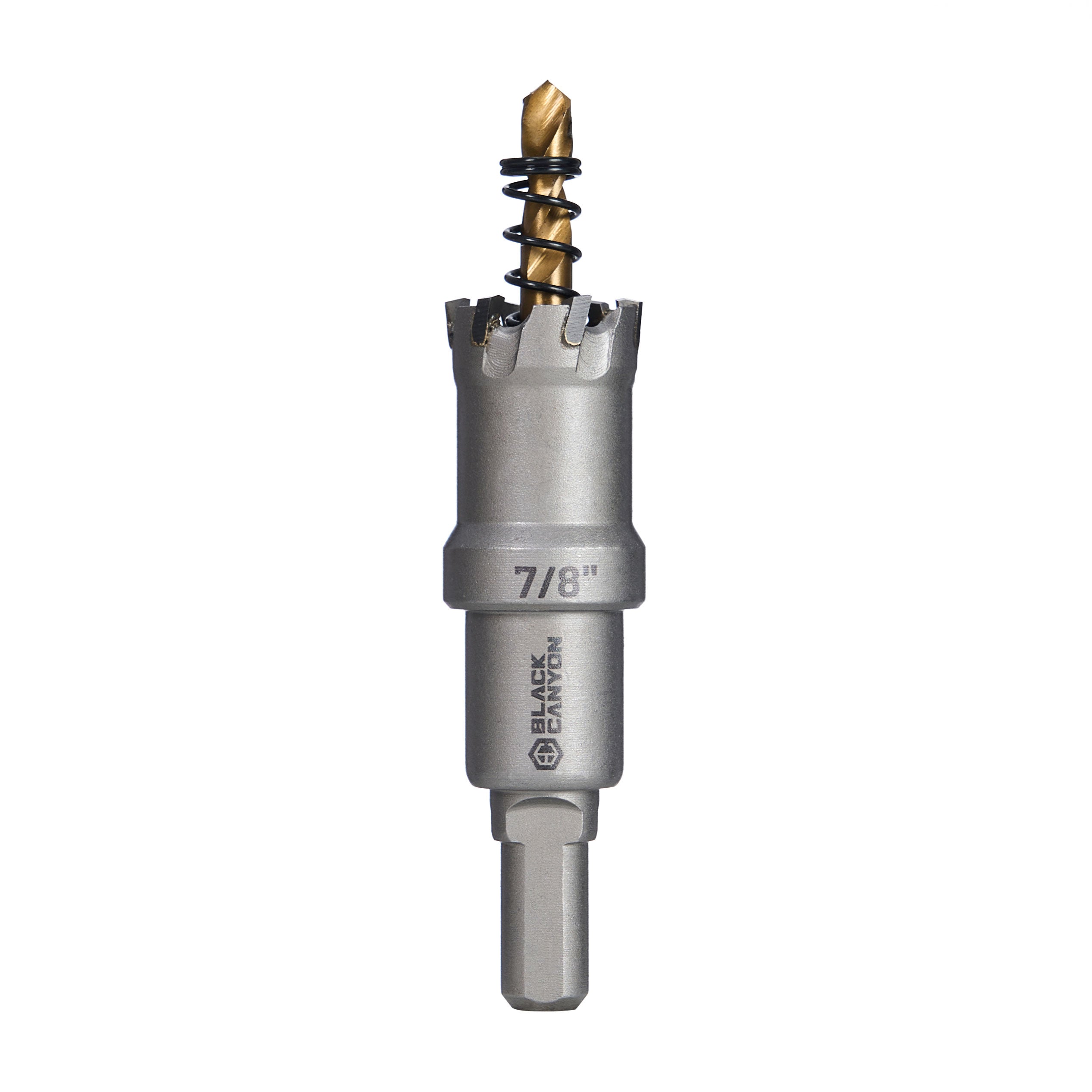 7/8" Carbide Hole Saw, 3-Flat Shank, 1 pc