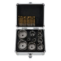 Carbide Hole Saw Kit, 12 pcs