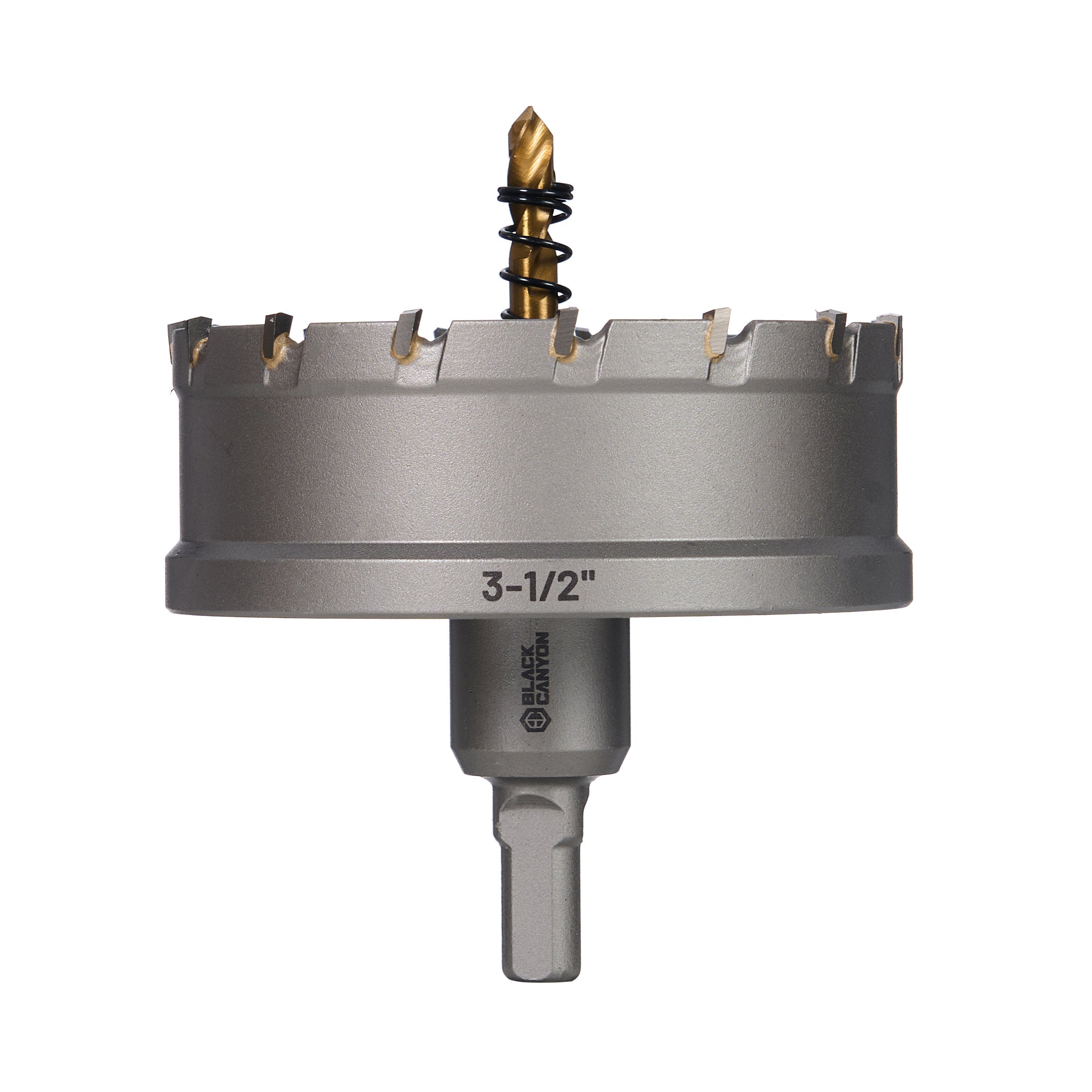 3-1/2" Carbide Hole Saw, 3-Flat Shank, 1 pc