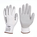 Cut Resistant Gloves, 13ga, Polyurethane Dip, M/8, Cut Level A2, Abrasion Level 6, 12 pairs