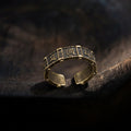 Spiritual Protection - Vintage Six-Word Mantra Open Ring