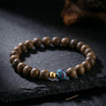Calm & Purify – Qi Nan Agarwood & Silver Lotus Bracelet