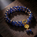 Calm & Communication – Temple Incense Ash Liuli Mala Bracelet