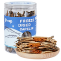 Freeze Dried Capelin for Dogs. Benifit for Skin & Coat Health, 3.5oz