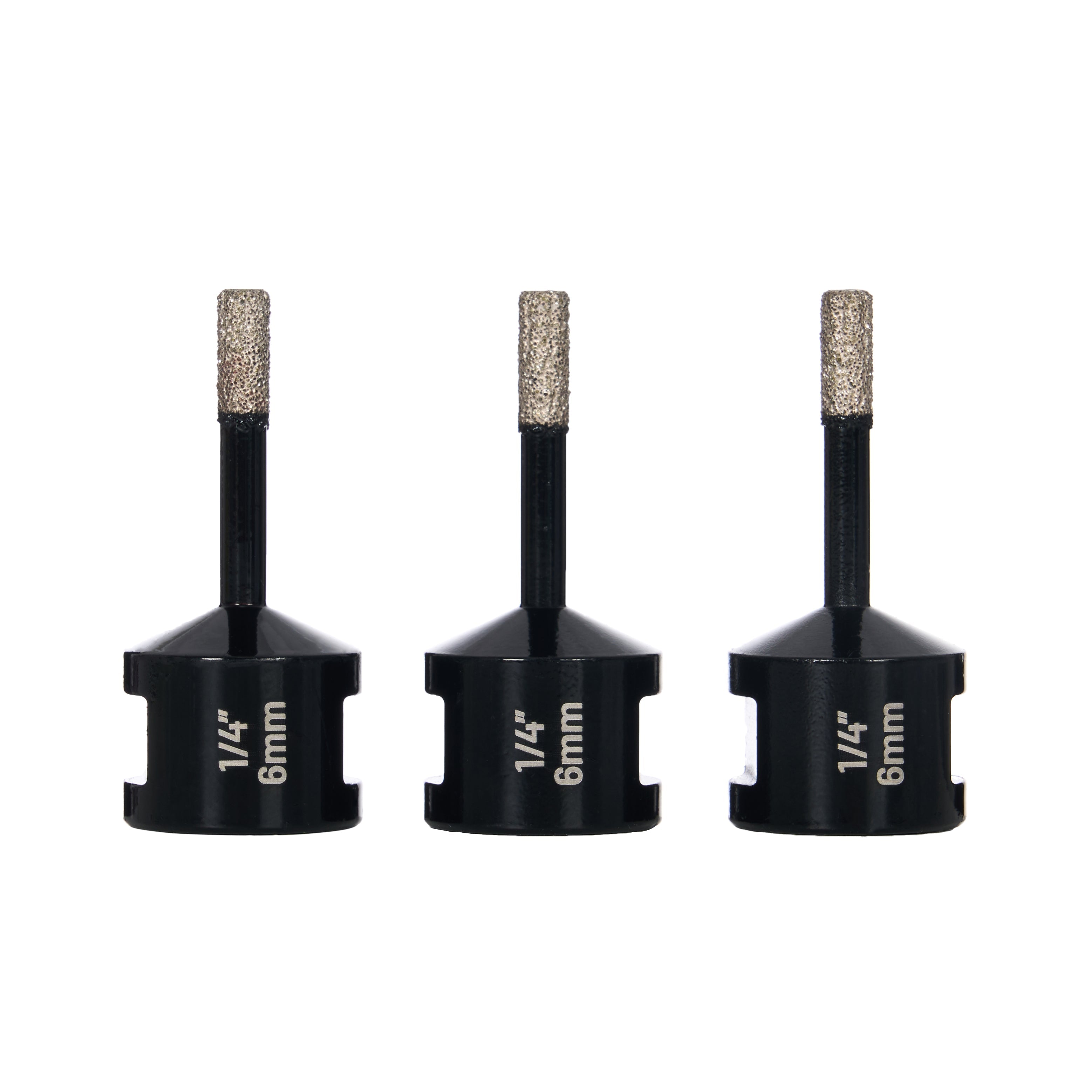Diamond Hole Saw, 1/4", 3-pack