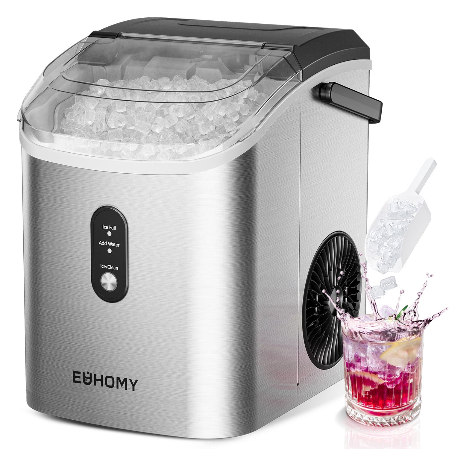Euhomy Pearl H1 Nugget Ice Maker - Silver