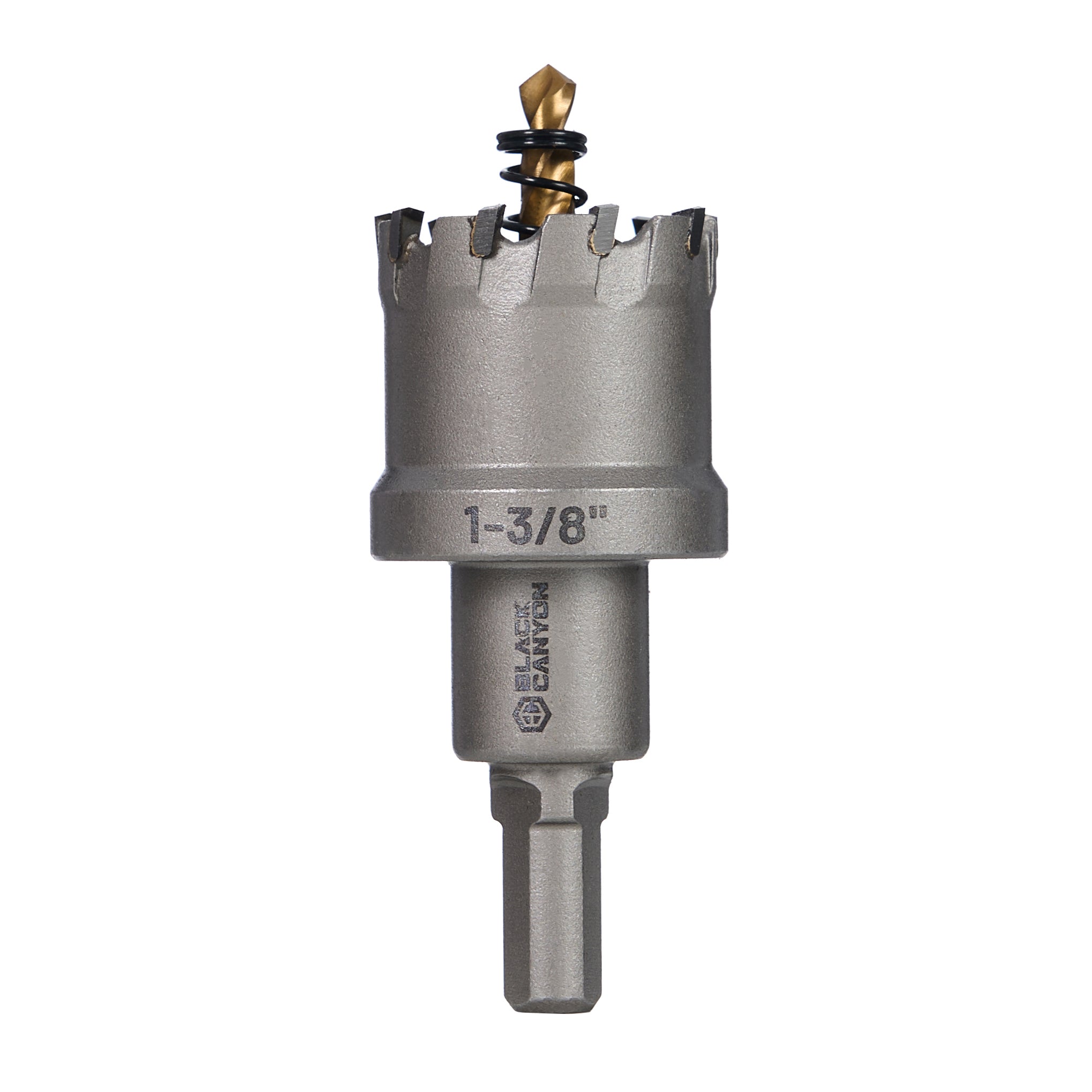 1-3/8" Carbide Hole Saw, 3-Flat Shank, 1 pc