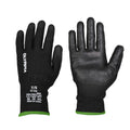 Cut-Resistant Gloves, S/7, Sandy, Black, Cut Level A4, 12 Pairs