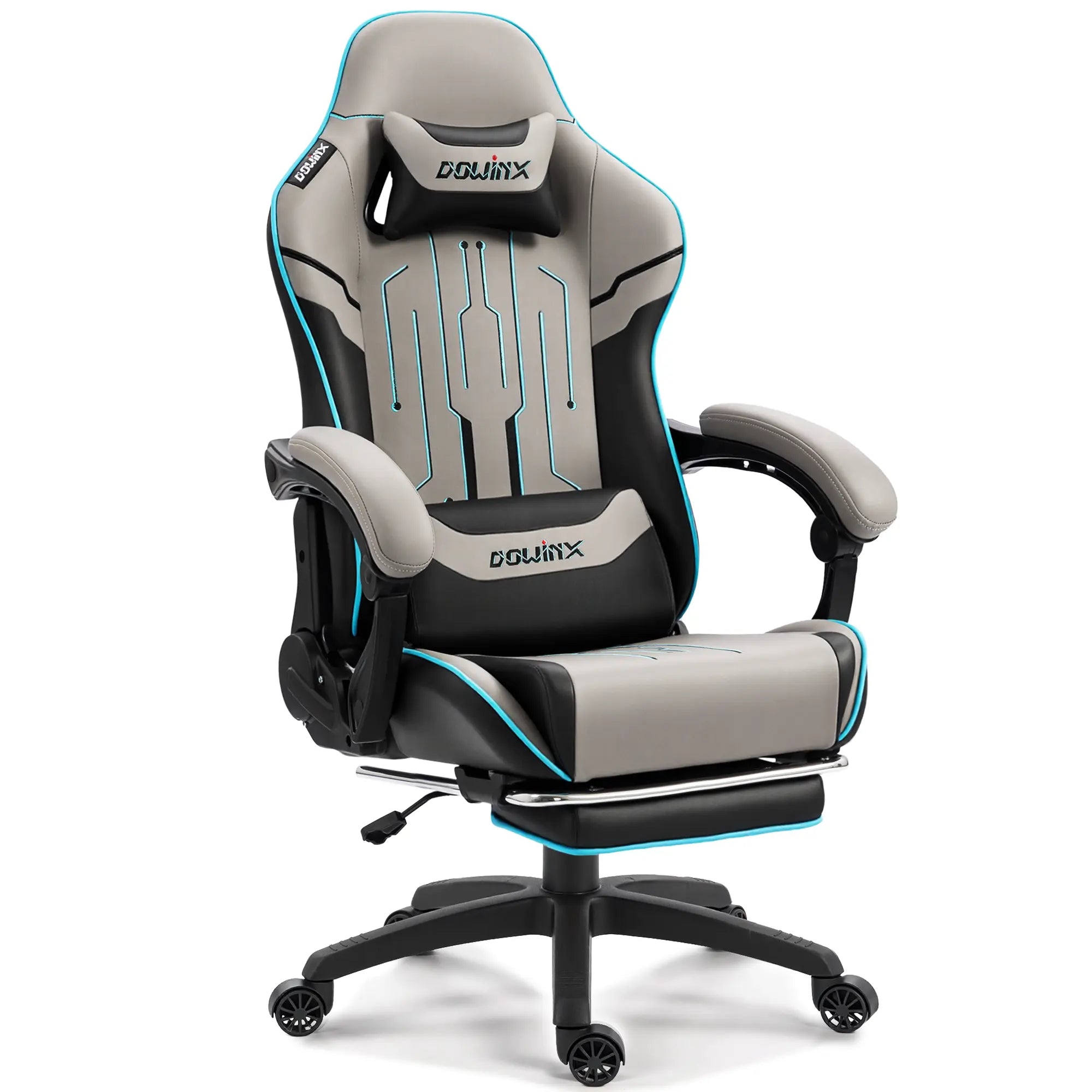 Dowinx Leather Gaming Chair LS-66D87 Gray
