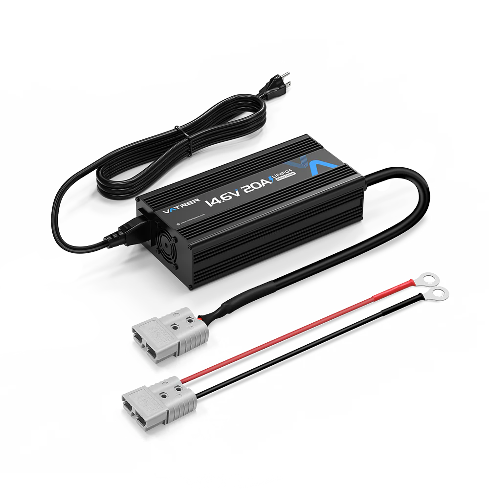 Vatrer 14.6V 20A Intelligent AC-DC 12V Lithium Iron Phosphate Battery Charger