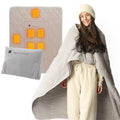 3-in-1 Battery Powered Heated Blanket - Gray / 50"*60" / 3-5 days delivery