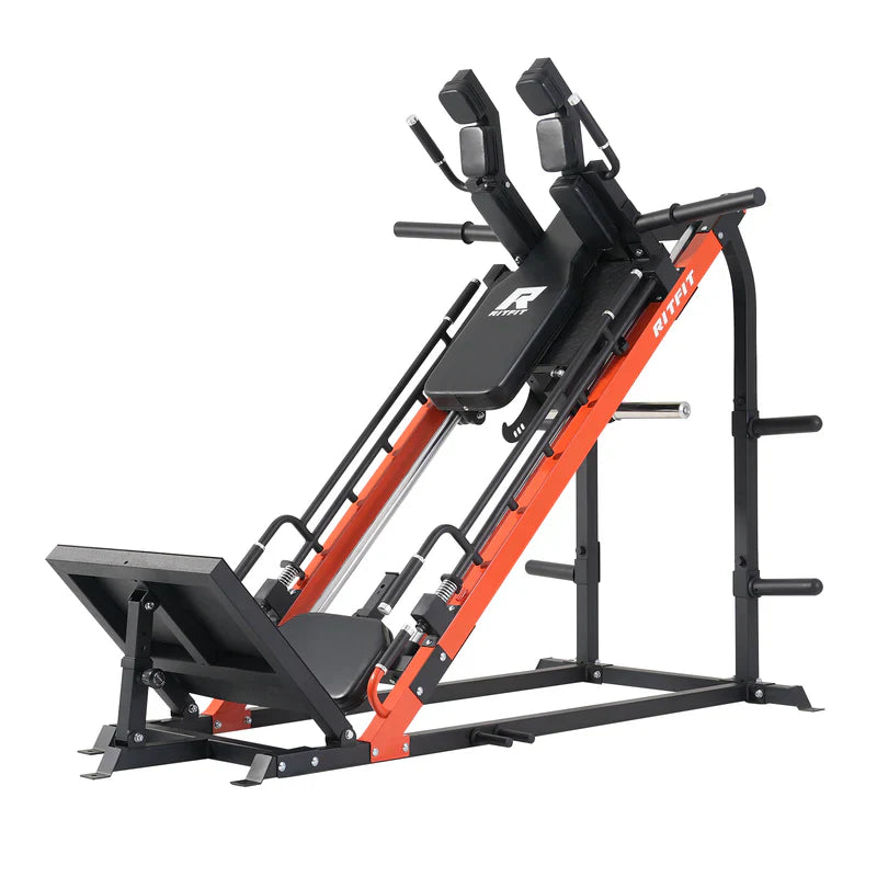 RitFit Gazelle Beinpresse & Hackenschmidt Maschine - Orange