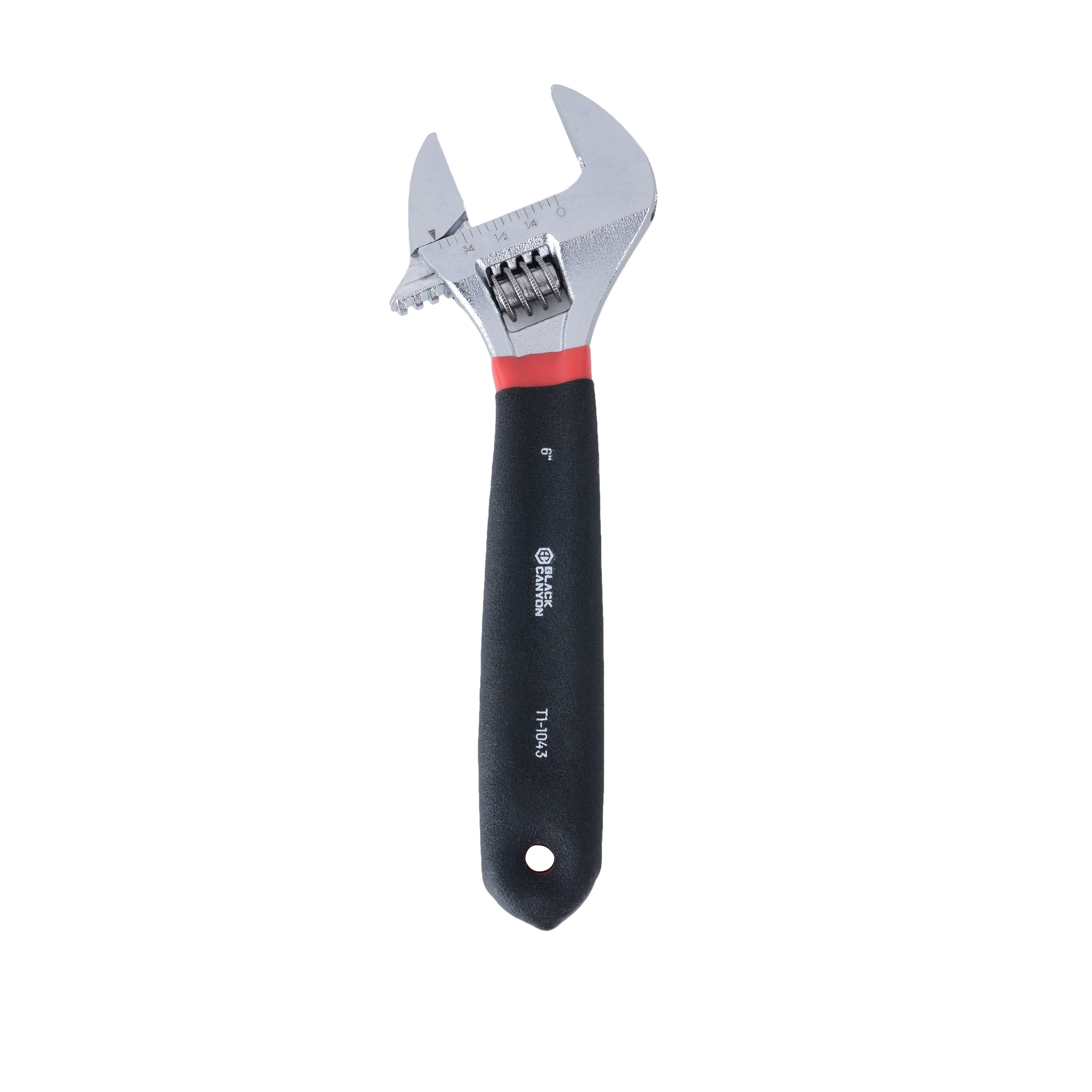 6" Adjustable Wrench w/ Comfort Grip, 15/16" Jaw Capacity