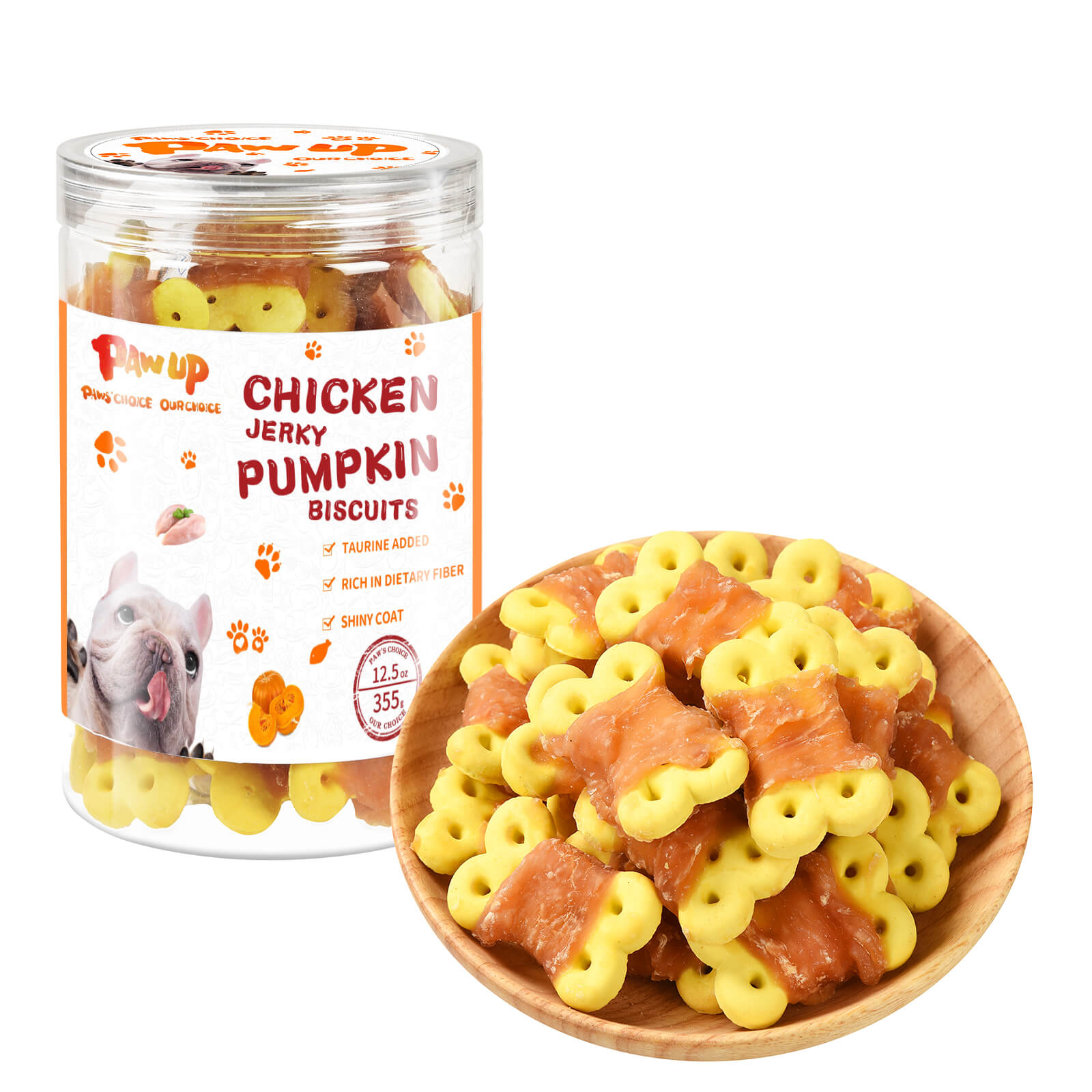 Dog Treats Chicken Wrapped Pumpkin Biscuits, 12.5 oz