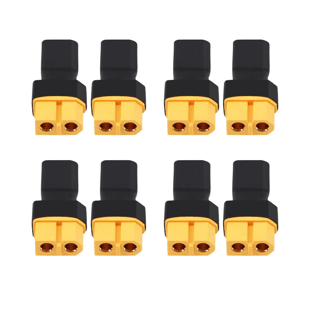 XT60 to XT30 Plug Female Male Adapter Converter for RC Lipo Battery FPV Drone - 8pcs XT30 male to XT60 female adapter
