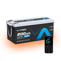 Vatrer 12V 200Ah Bluetooth Self-Heating Lithium Battery 200A BMS - 4 PACK