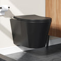 HOROW UG08R-B Wand-WC Mattschwarz mit Softclose-Sitz