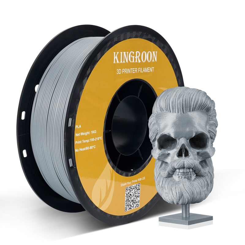 【2KG Pack】Silver PLA Filament (FRESH) - Mexico Warehouse / 6KG