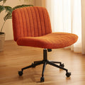 Dowinx Armless Criss Cross Chair Orange QL-66H1