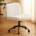 Dowinx Armless Criss Cross Chair White QL-66H1