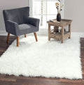 Soft Faux Fur Sheepskin Rug - White / 2x4 ft