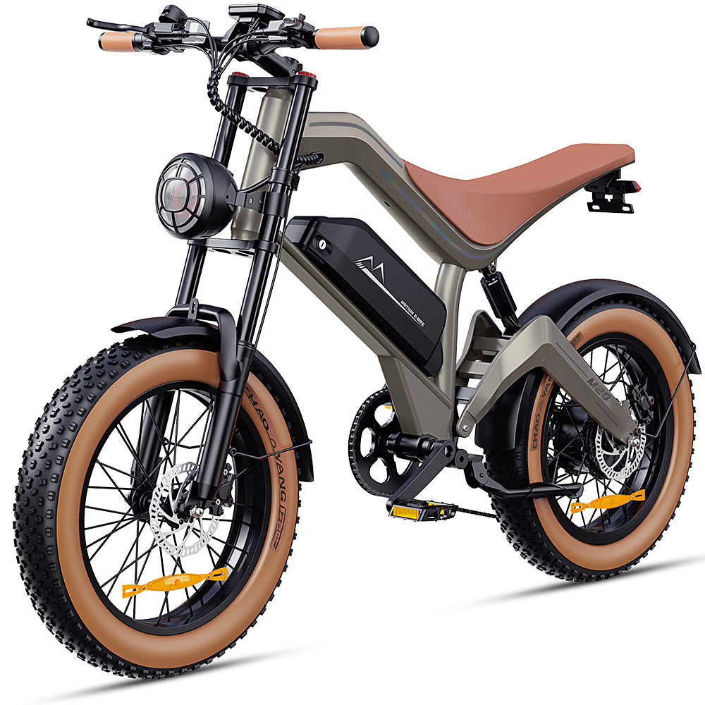 Zonveer  M20 All-Terrain Long-Range Electric Bike - Brown