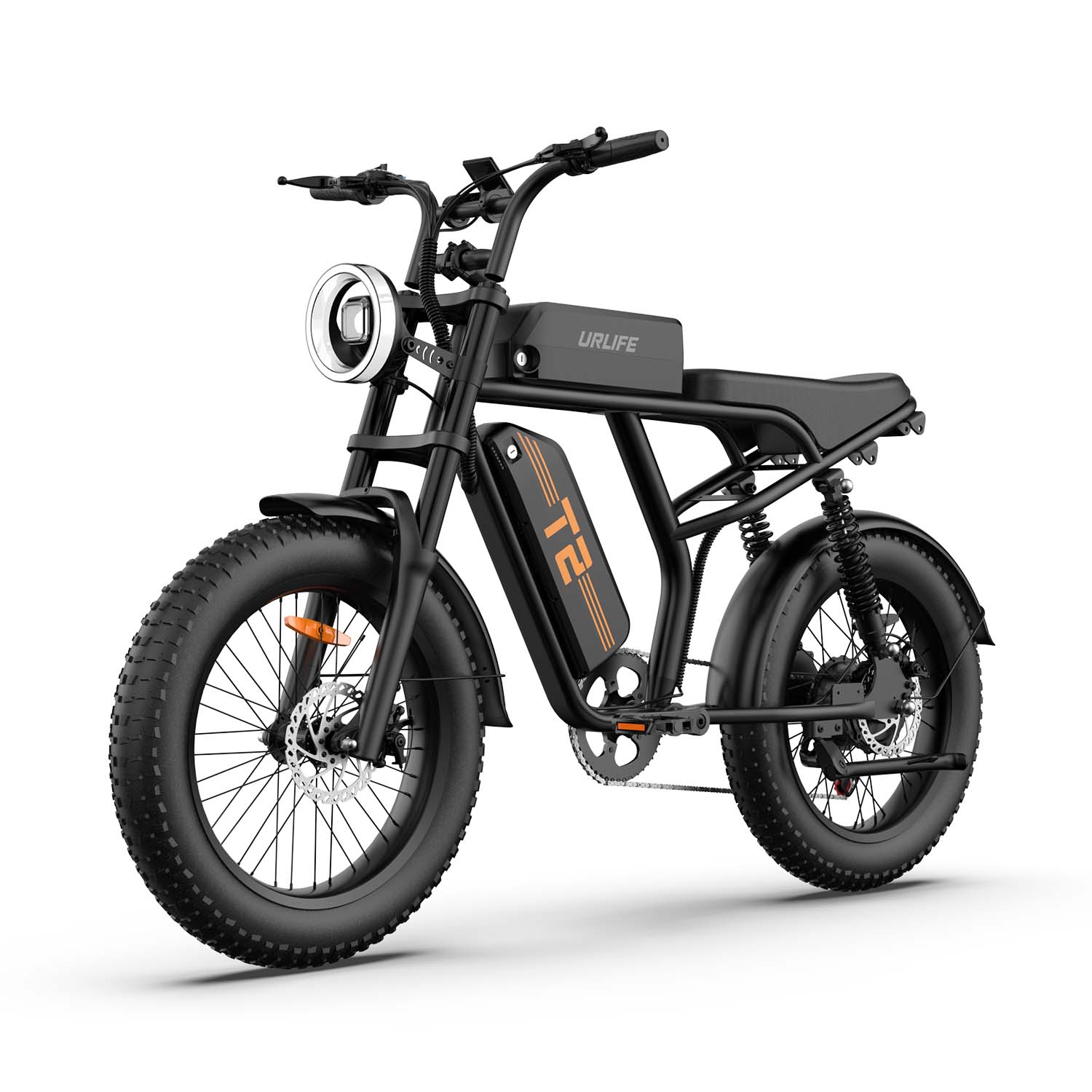 T2 20*4.0 Inch 48 V 15.6 Ah EBike - Black