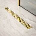 Douchegoot - 70cm - Goud - Standaard rooster - RVS - Met Flens
