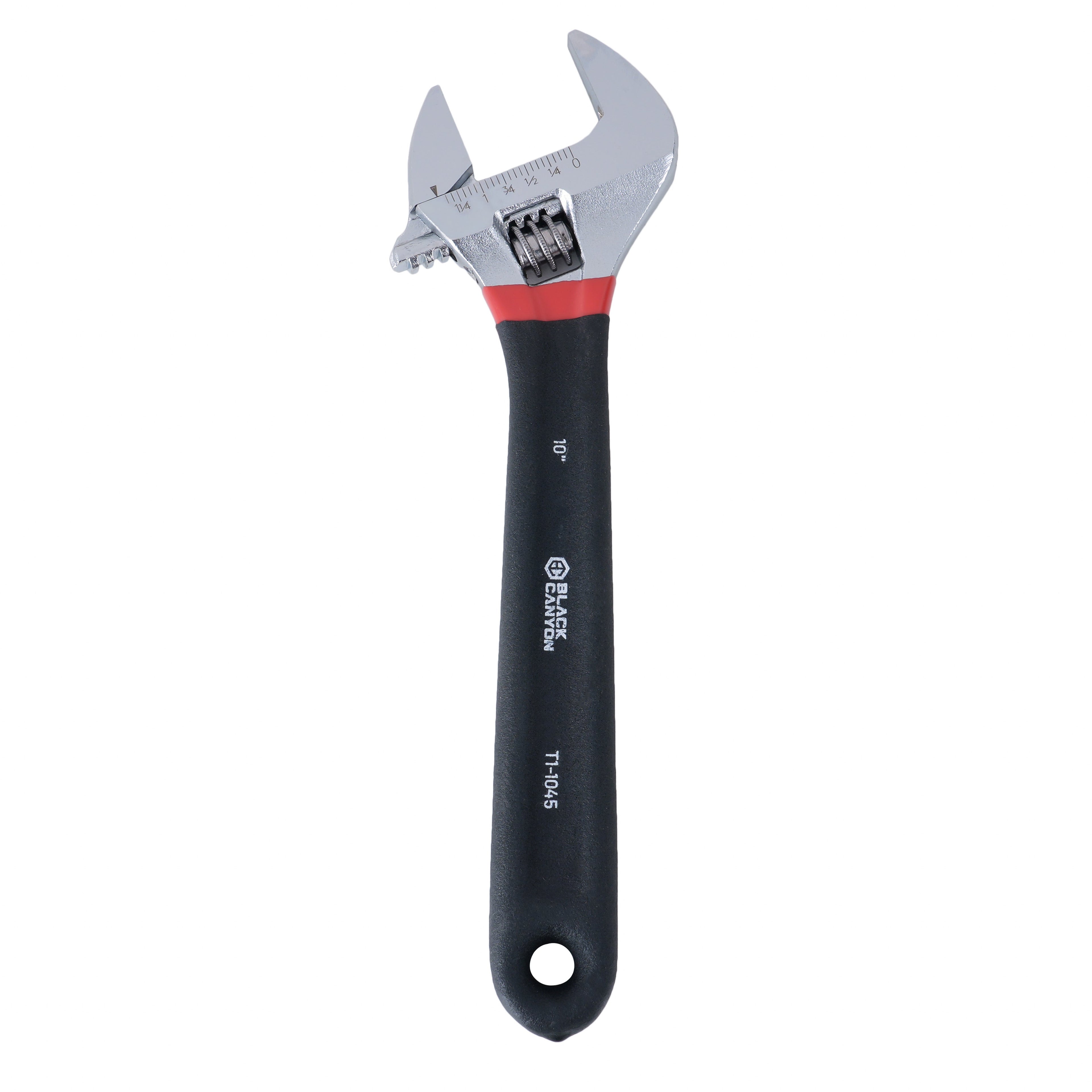 10" Adjustable Wrench w/ Comfort Grip, 1-3/8" Jaw Capacity