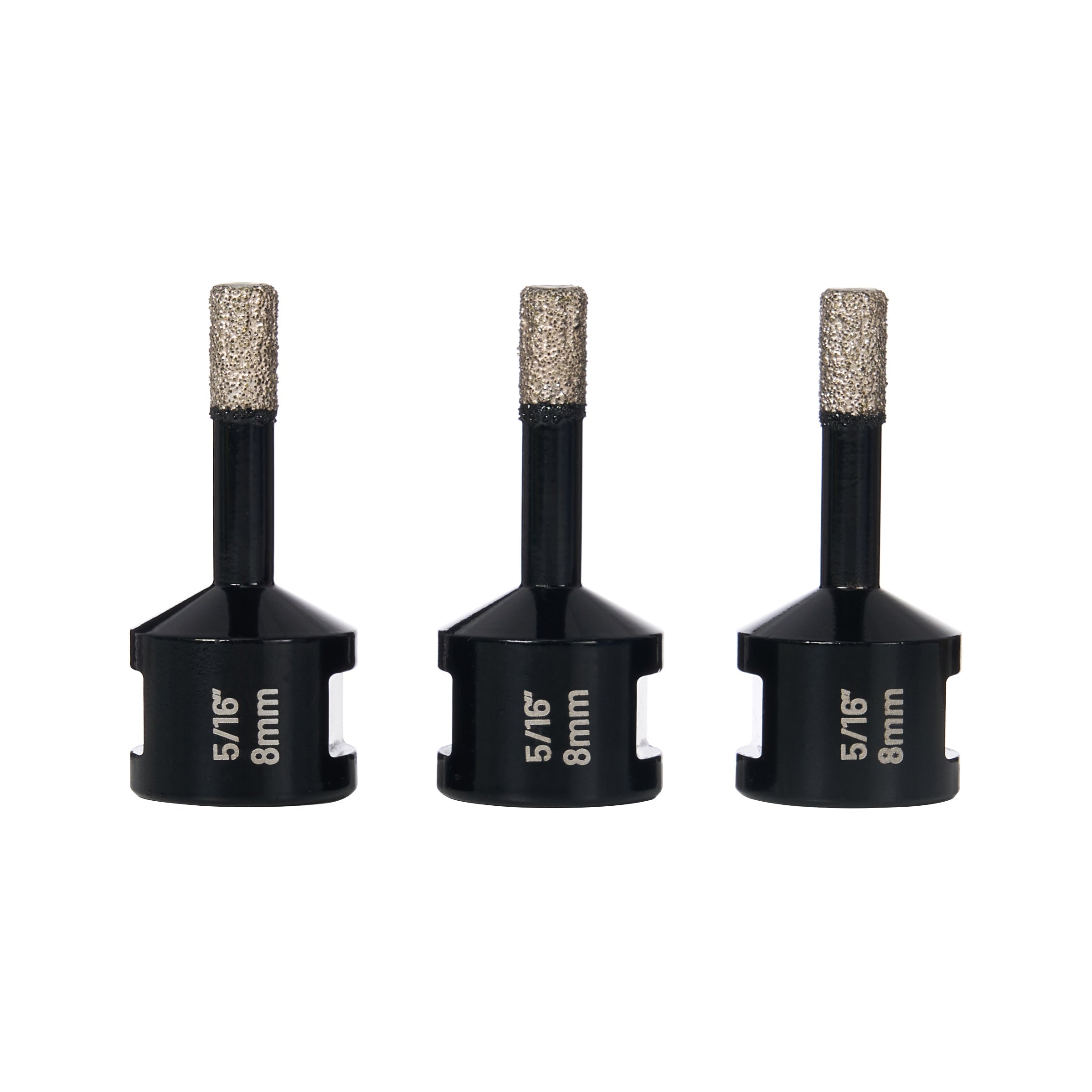 Diamond Hole Saw, 5/16", 3-pack